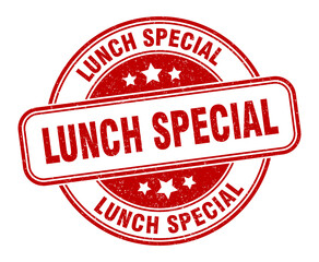 lunch special stamp. lunch special label. round grunge sign