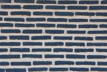 Fototapeta na wymiar blue brick wall texture