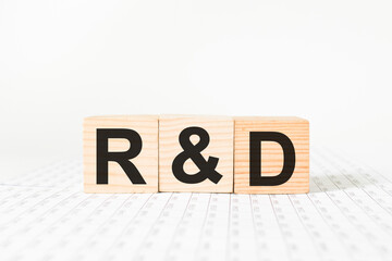 word on wooden blocks, white background, business concept. business and Finance