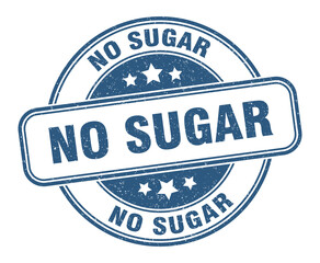 no sugar stamp. no sugar label. round grunge sign