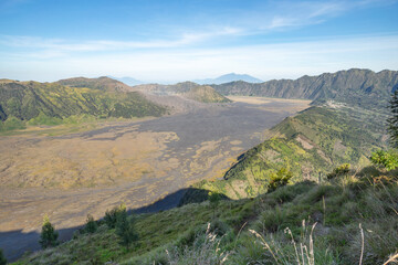 Mount Bromo from Pundak Lembu viewpoint in Bromo tengger semeru national park