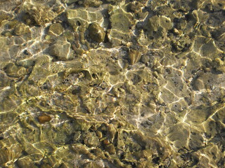clear sea water at the beach