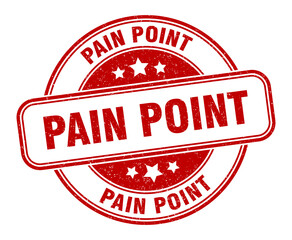 pain point stamp. pain point label. round grunge sign