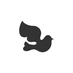 Dove, a symbol of peace and purity. The biblical symbol of the Holy Spirit.