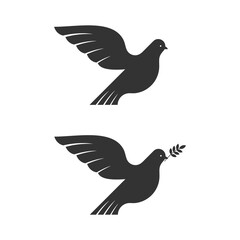 Obraz premium Dove, a symbol of peace and purity. The biblical symbol of the Holy Spirit.