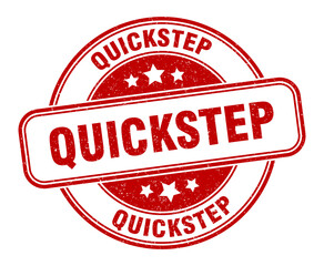 quickstep stamp. quickstep label. round grunge sign