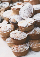 A pile of very delicious artisan Christmas mince pies