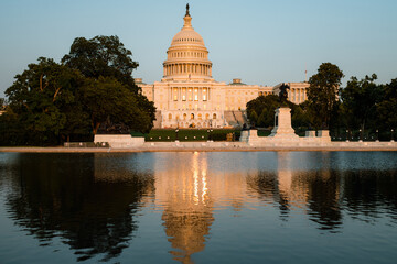 US Capitol Building and Reflecting Pool