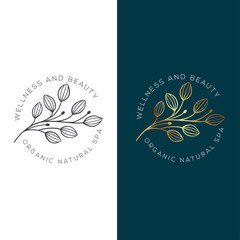 Wellness and beauty spa logo