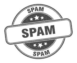 Obraz premium spam stamp. spam label. round grunge sign
