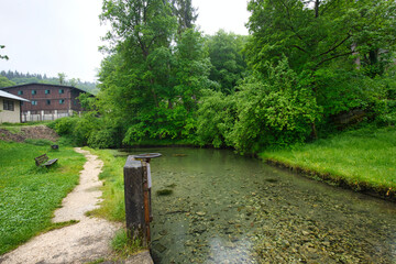 Spring of the River Lauter in Offenhausen (Gomadingen)
