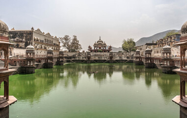 lake at the city palace in Alwar