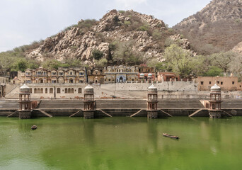 lake at the city palace in Alwar © Roman