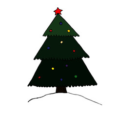 christmas tree vector