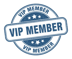 vip member stamp. vip member label. round grunge sign