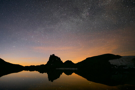 Midi D`Ossau Peak in Ossau Valley, Pyrenees in France.