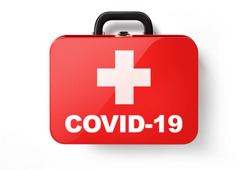 Obraz premium Covid-19 aid kit