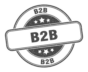 b2b stamp. b2b label. round grunge sign