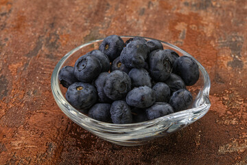 Ripe sweet tasty blueberries heap