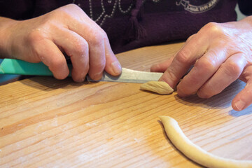 Homemade Southern Italian typical pasta 