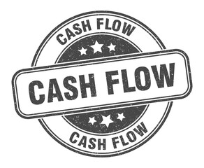 Obraz premium cash flow stamp. cash flow label. round grunge sign