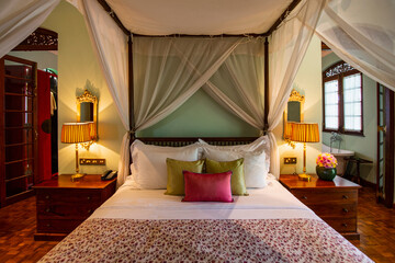 Interior of luxury resort hotel in Colombo / Sri Lanka