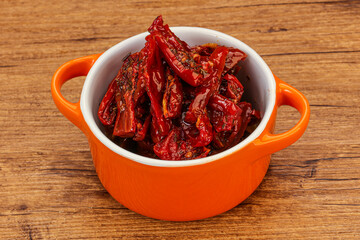 Dried tomato with olive oil