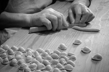 Homemade Southern Italian typical pasta 