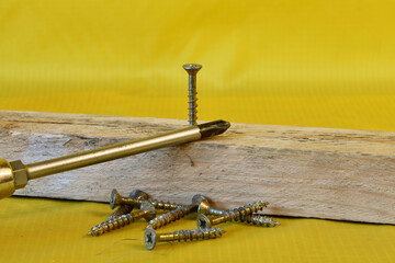 screws on wood