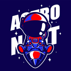 TSHIRT ILLUSTRATION ASTRO KID VECTOR ART