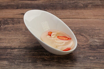 Vietnamese vinegar sauce with chili