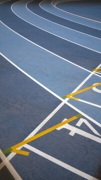 New running track viewed from above
