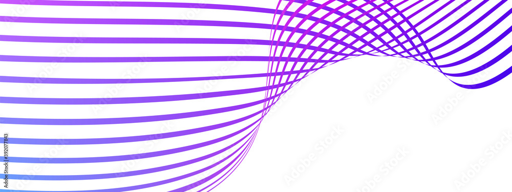 Fototapete Cover design. Design template. Creative backgrounds with abstract gradient wave lines for creating trendy banner, poster