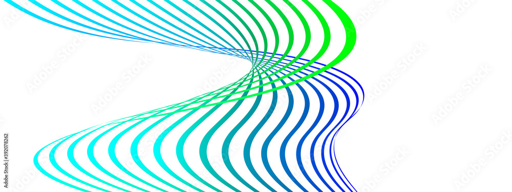 Fototapete Cover design. Design template. Creative backgrounds with abstract gradient wave lines for creating trendy banner, poster