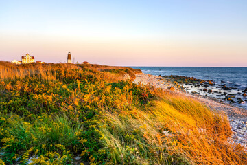 sunset on the coast