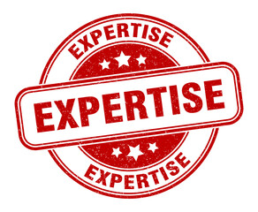 expertise stamp. expertise label. round grunge sign