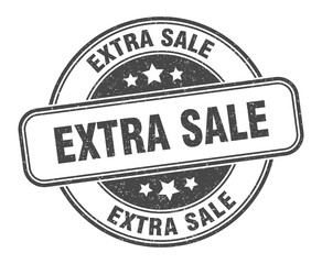 extra sale stamp. extra sale label. round grunge sign