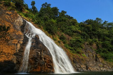 Fototapeta na wymiar Mountain landscapes of India. State Of Goa.