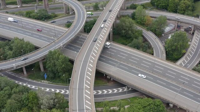 Drone Shot Orbiting Spaghetti Junction 03