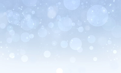 きらきら背景イラスト　冬のイメージ　丸ボケ　パーティクル　雪