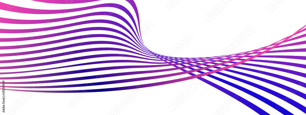 Fototapete Cover design. Design template. Creative backgrounds with abstract gradient wave lines for creating trendy banner, poster