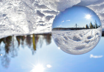 Tr&egrave;s jolie paysage en Laponie Finlandaise