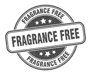 Obraz premium fragrance free stamp. fragrance free label. round grunge sign
