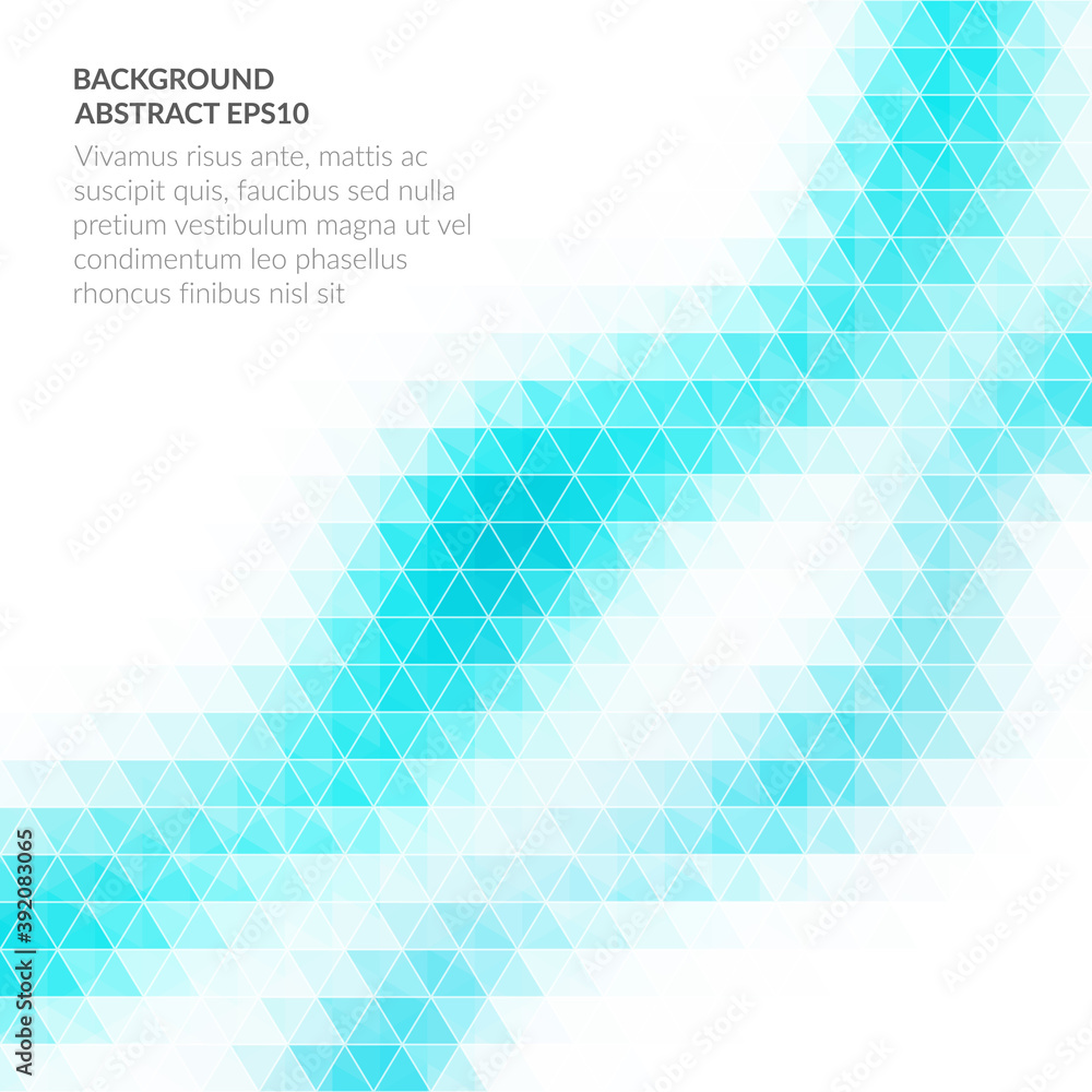 Poster an abstract background with a geometric texture of triangles. white space for text.