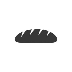 Bread icon in flat style. Vector illustration