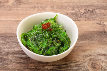 Asian traditional chukka salad in the bowl