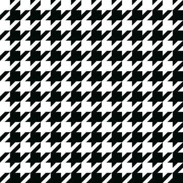 Houndstooth Fashion Seamless Pattern. Vector Repeat Background for textile design, background, wallpaper.