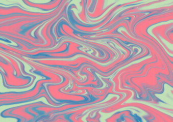 Abstract Hand Painted Marble Pattern with Pastel Colors