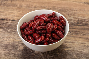 Canned red Kidney in the bowl