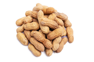 peanuts isolated on white background